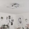 Plafonnier Buren LED Nickel mat, 1 lumière