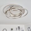 Plafonnier Buren LED Nickel mat, 1 lumière