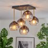 Koyoto Plafonnier, Boule lumineuse Or, Noir, 5 lumières