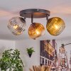Ripoll Plafonnier, Boule lumineuse Chrome, Or, Clair, Cuivré, Fumé, 3 lumières