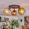 Ripoll Plafonnier, Boule lumineuse Chrome, Or, Clair, Cuivré, Fumé, 3 lumières