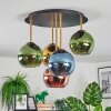Koyoto Plafonnier, Boule lumineuse 45 cm Laiton, Noir, 5 lumières