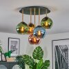 Koyoto Plafonnier, Boule lumineuse 45 cm Laiton, Noir, 5 lumières