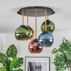 Koyoto Plafonnier, Boule lumineuse 45 cm Laiton, Noir, 5 lumières