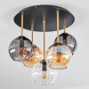 Koyoto Plafonnier, Boule lumineuse 45 cm Laiton, Noir, 5 lumières