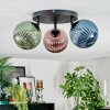 Chehalis Plafonnier, Boule lumineuse Bleu, Vert, Cuivré, 3 lumières