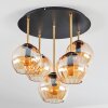 Koyoto Plafonnier, Boule lumineuse 45 cm Laiton, Noir, 5 lumières