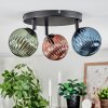 Chehalis Plafonnier, Boule lumineuse 44 cm Bleu, Vert, Cuivré, 3 lumières Chehalis Plafonnier, Boule lumineuse 44 cm Bleu, Vert, Cuivré, 3 lumières