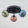 Chehalis Plafonnier, Boule lumineuse 44 cm Bleu, Vert, Cuivré, 3 lumières Chehalis Plafonnier, Boule lumineuse 44 cm Bleu, Vert, Cuivré, 3 lumières