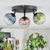 Chehalis Plafonnier, Boule lumineuse Bleu, Vert, Clair, Cuivré, 3 lumières
