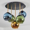 Koyoto Plafonnier, Boule lumineuse 45 cm Laiton, Noir, 5 lumières