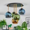 Koyoto Plafonnier, Boule lumineuse 45 cm Laiton, Noir, 5 lumières