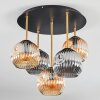 Ripoll Plafonnier, Boule lumineuse Laiton, Noir, 5 lumières