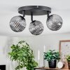 Chehalis Plafonnier, Boule lumineuse Fumé, 3 lumières