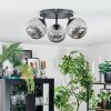 Chehalis Plafonnier, Boule lumineuse 25 cm Fumé, 3 lumières