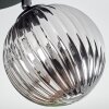 Chehalis Plafonnier, Boule lumineuse 25 cm Fumé, 3 lumières