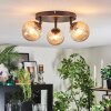 Chehalis Plafonnier, Boule lumineuse Ambre, 3 lumières