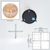 Chehalis Plafonnier, Boule lumineuse Ambre, 3 lumières