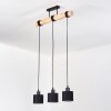 Bassagoda Suspension, Suspension Écru, Noir, 3 lumières