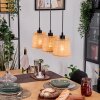 Lindberg Suspension, Suspension Écru, Noir, 3 lumières