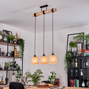 Lindberg Suspension, Suspension Écru, Noir, 3 lumières