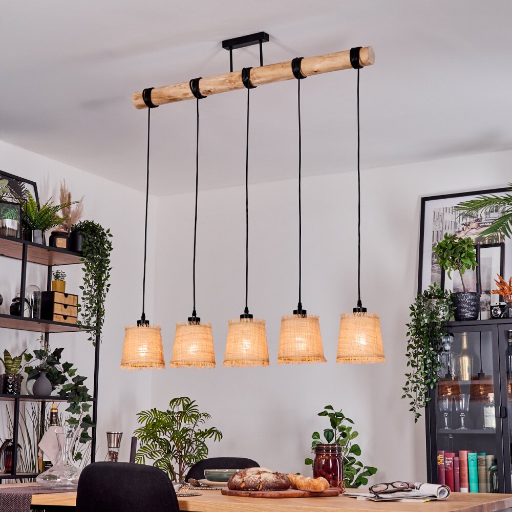 Lindberg Suspension, Suspension Écru, Noir, 5 lumières main product photo