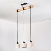Bassagoda Suspension, Suspension Écru, Noir, 3 lumières