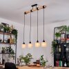 Bassagoda Suspension, Suspension Écru, Noir, 4 lumières