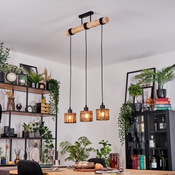 Cando Suspension, Suspension Écru, Noir, 3 lumières