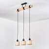 Sabadim Suspension, Suspension Écru, Noir, 3 lumières