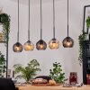 Koyoto Suspension, Boule lumineuse, Suspension Écru, Noir, 5 lumières