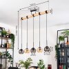 Koyoto Suspension, Boule lumineuse, Suspension Écru, Noir, 5 lumières