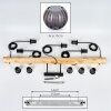Koyoto Suspension, Boule lumineuse, Suspension Écru, Noir, 5 lumières
