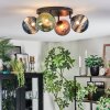 Chehalis Plafonnier, Boule lumineuse 30 cm Bleu, Vert, Cuivré, 4 lumières