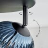 Chehalis Plafonnier, Boule lumineuse 30 cm Bleu, Vert, Cuivré, 4 lumières