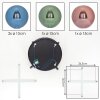 Chehalis Plafonnier, Boule lumineuse Bleu, Vert, Cuivré, 4 lumières