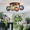 Chehalis Plafonnier, Boule lumineuse Bleu, Vert, Cuivré, 4 lumières