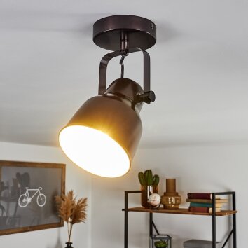 Plafonnier Presa Noir, 1 lumière