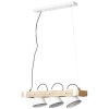 Suspension Brilliant Plow Bois foncé, Blanc, 3 lumières