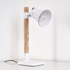 Lampe à poser Oksbol Brun, Blanc, 1 lumière