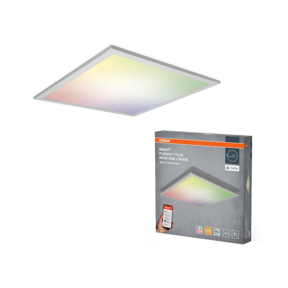Plafonnier LEDVANCE SMART+ Blanc, 1 lumière, Changeur de couleurs main product photo