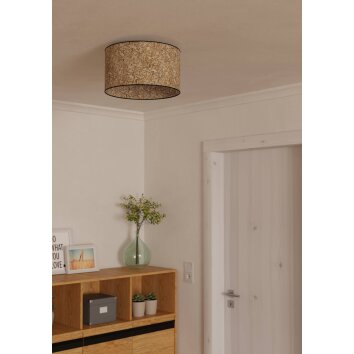 BUTTERBURN Plafonnier, Applique murale Luminaires Eglo Noir, 1 lumière