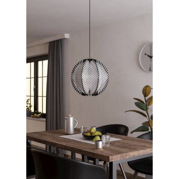 WAVERTON Suspension Luminaires Eglo Noir, 1 lumière