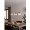 WAVERTON Suspension Luminaires Eglo Noir, 3 lumières