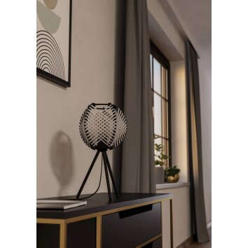WAVERTON Lampe à poser Luminaires Eglo Noir, 1 lumière