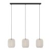 BELGRAVE Suspension Luminaires Eglo Noir, 3 lumières