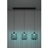 GINESTRONE-Z Suspension Luminaires Eglo LED Noir, 3 lumières, Changeur de couleurs