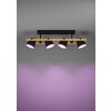 HORNWOOD-Z Plafonnier, Applique murale Luminaires Eglo LED Brun, Noir, 4 lumières, Changeur de couleurs