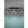 HORNWOOD-Z Plafonnier, Applique murale Luminaires Eglo LED Brun, Noir, 4 lumières, Changeur de couleurs
