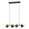 HORNWOOD-Z Suspension Luminaires Eglo LED Brun, Noir, 4 lumières, Changeur de couleurs